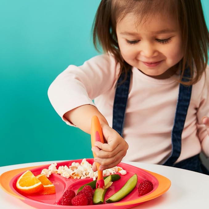 b.box Toddler Cutlery Set: Patented FLORK™ Designed Fork, Spoon & Travel Case - Image 2