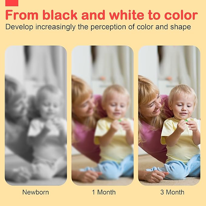 URMYWO Black and White Baby Toys, Tummy Time High Contrast Newborn Toys 0-3 - Image 3
