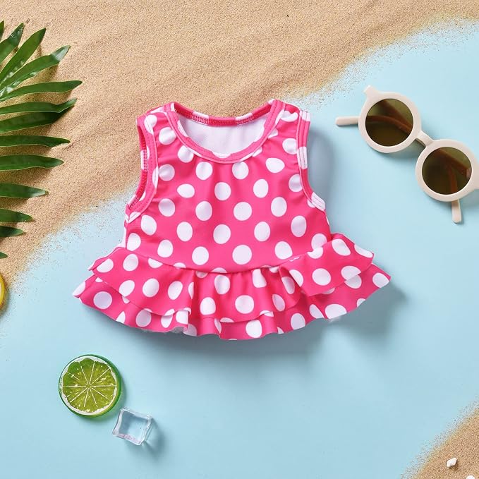 Aalizzwell Toddler Baby Girl Bathing Suit Two Piece Swimsuit Bikini Beach Wear - Image 3