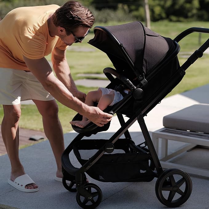 Mompush Baby Stroller, Convertible 2-in-1, Infant Car Seat Compatible, Includes - Image 8