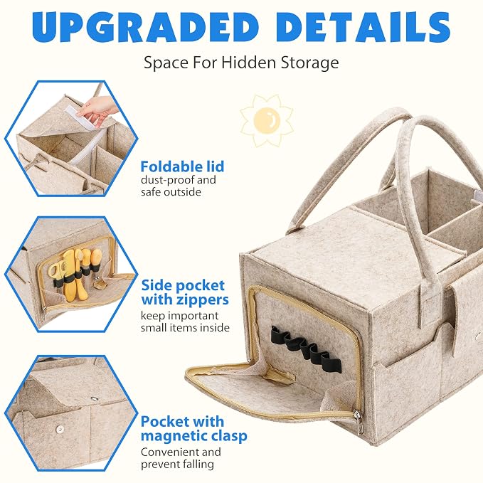 Maliton Baby Diaper Caddy Organizer - Image 4