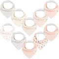 10-Pack Organic Baby Bandana Bibs by KeaBabies