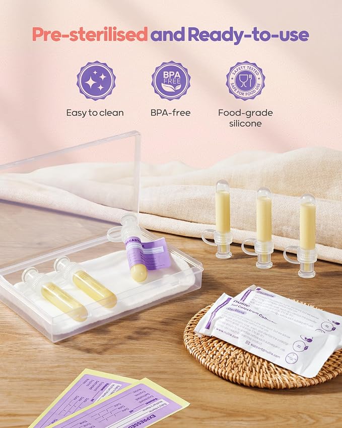 Nuliie Colostrum Collector Kit 7ml/8pcs, Reusable Breast Milk Collector - Image 4