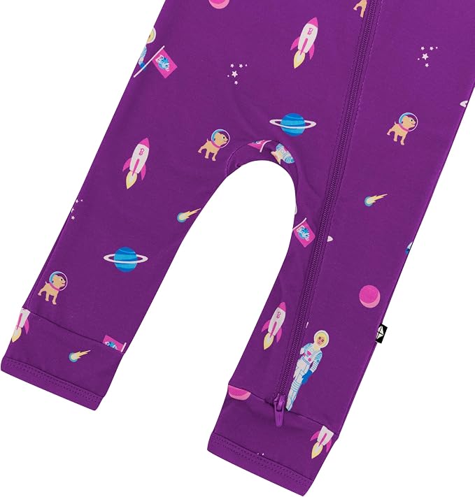 KYTE BABY Unisex Rayon Made From Bamboo Zippered Rompers 0-24 Months - Image 5