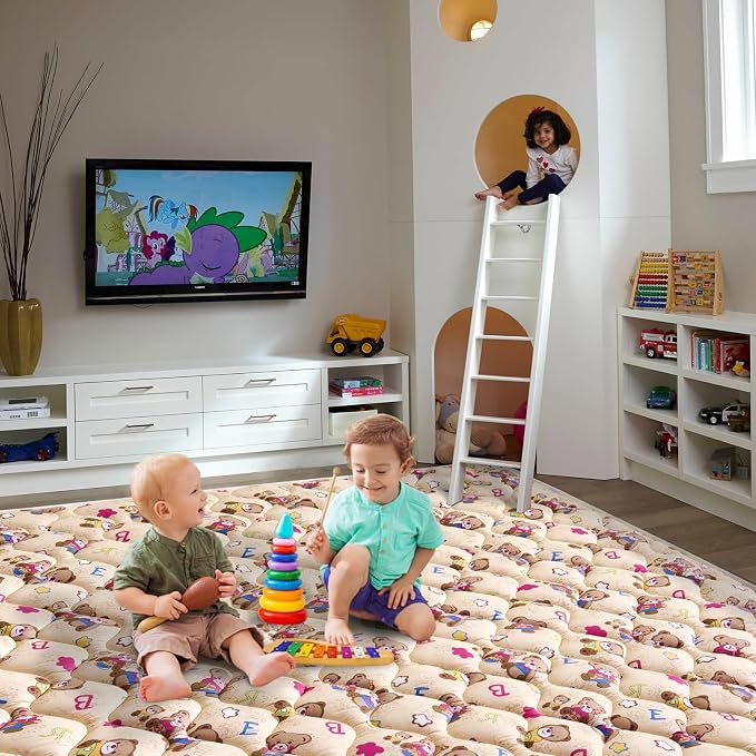 Baby Play Mat - 6ft X 4ft, Premium Thicker Foam One-Piece Crawling Mat - Image 5