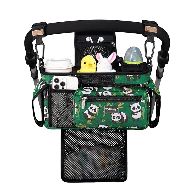 TOPDesign Universal Baby Stroller Organizer, Stroller Caddy by TOPDesign