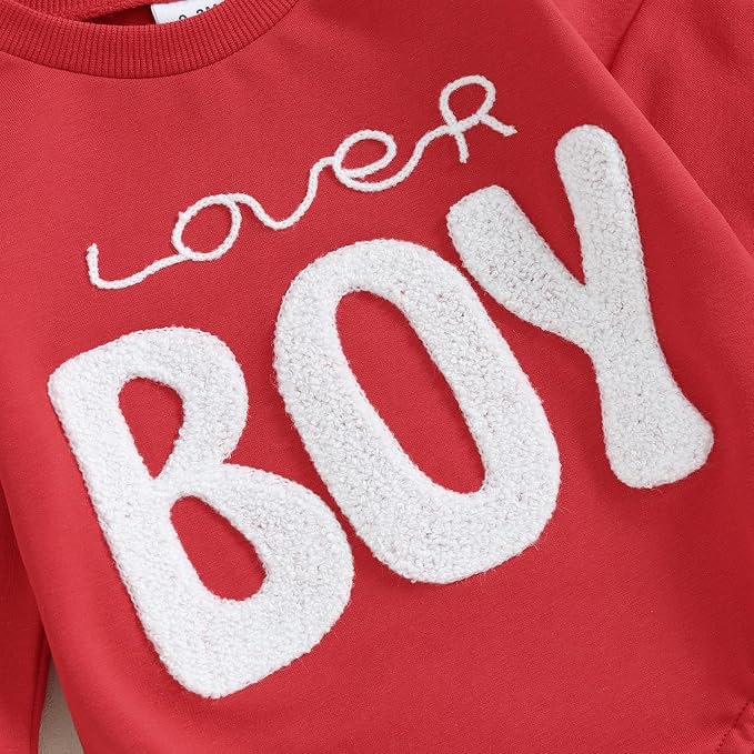 VISGOGO Newborn Infant Baby Boy Girls Oversized Romper Little Dude Sweater - Image 6