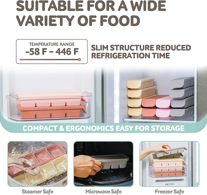 6 Section-1oz, Fruit Vegetable Purees, Breastmilk Storage - Image 4