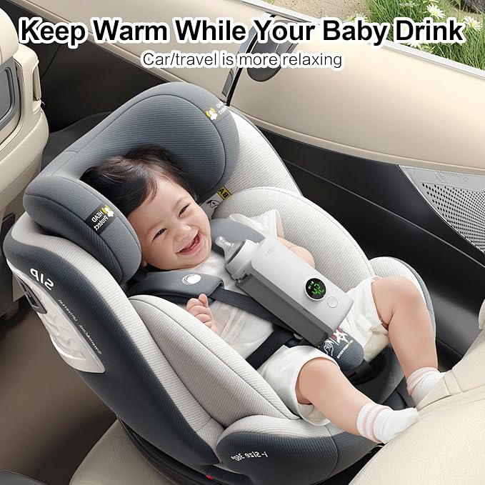 Portable Baby Bottle Warmer for Travel, Cordless Baby Bottle Warmer for - Image 7
