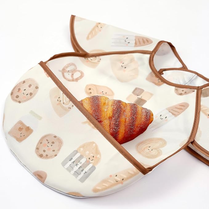 Feeding Bibs for Baby, 3 Pack-Waterproof & Easy Clean Feeding Bibs for Toddlers - Image 6