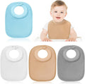 4 Pcs Baby Feeding Bibs for Drooling and Teething Comfi Neck Baby Bib by Twistover
