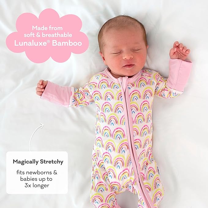 Little Sleepies Pajamas for Baby Boys & Girls, Viscose from Bamboo Baby Pajamas - Image 3