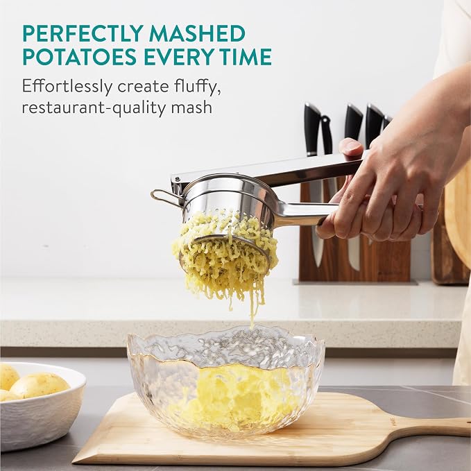 Navaris Stainless Steel Potato Ricer - Image 2