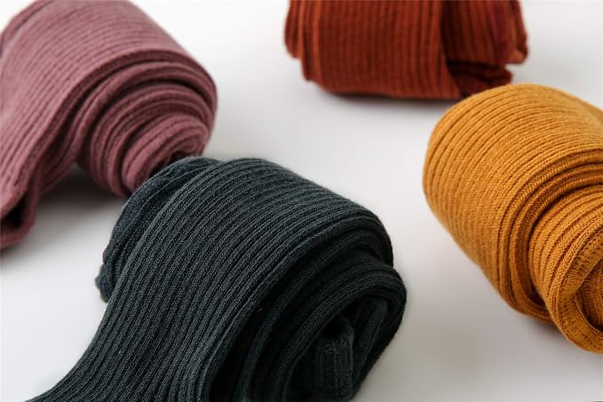 CECORC Baby Girls Tights Toddler Cable Knit Leggings Thick Cotton Infant - Image 8