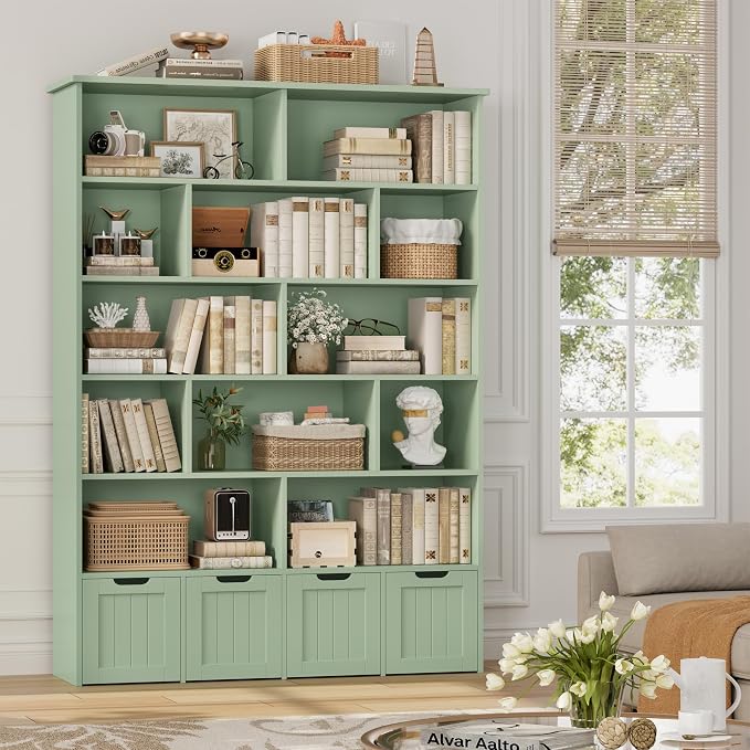 FINETONES 69" H Toy Storage Organizer, 6 Tier Tall Kids Bookshelf - Image 8
