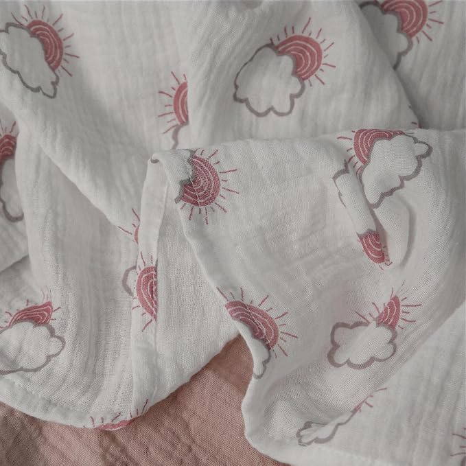 Muslin Swaddle Blankets for Newborn, 3 Pack Breathable Soft Receiving Blanket - Image 6