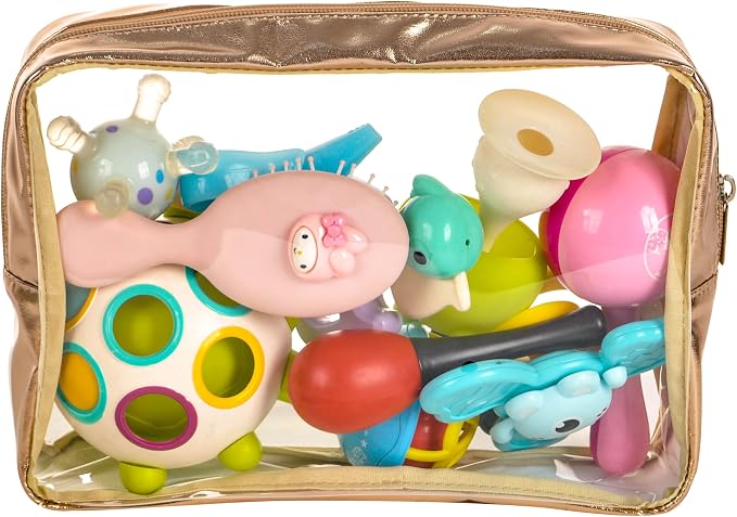 TSA Approved 5-Piece Diaper Bag Organizer Pouch Set Clear Waterproof TPU Kids - Image 7