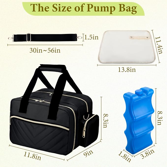 Breastmilk Cooler Bag Fits 6 Baby Bottles up to 9 Ounce - Image 8