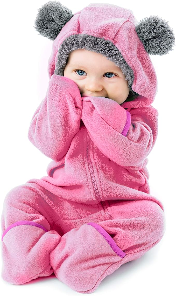 Cuddle Club Fleece Baby Bunting Bodysuit by CuddleClub