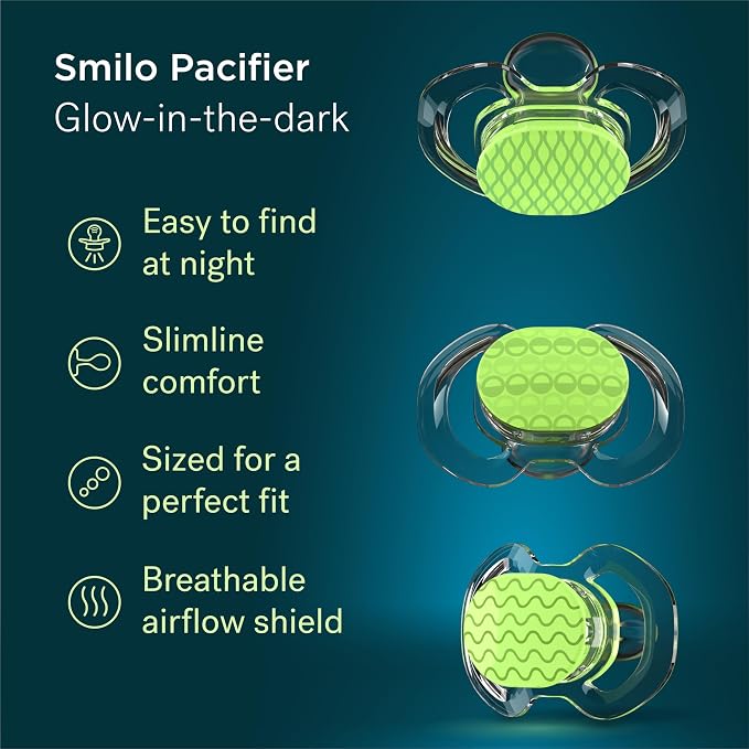 Smilo Baby Pacifier with Orthodontic Design - Image 3