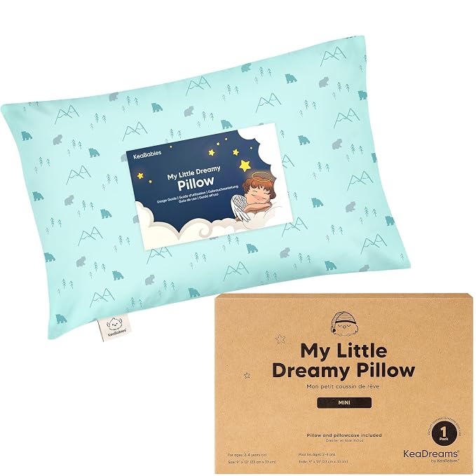 Mini Toddler Pillow with Pillowcase by KeaBabies