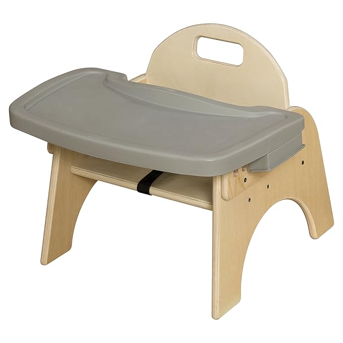 9”H Montessori Wooden Feeding Chair - Image 2