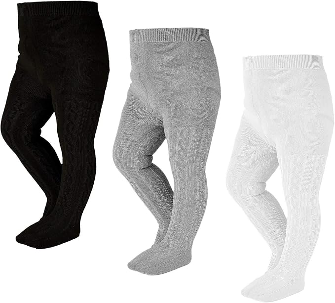 EPEIUS Baby Girl Tights Thick Cable Knit Leggings Stockings Cotton Pantyhose by EPEIUS