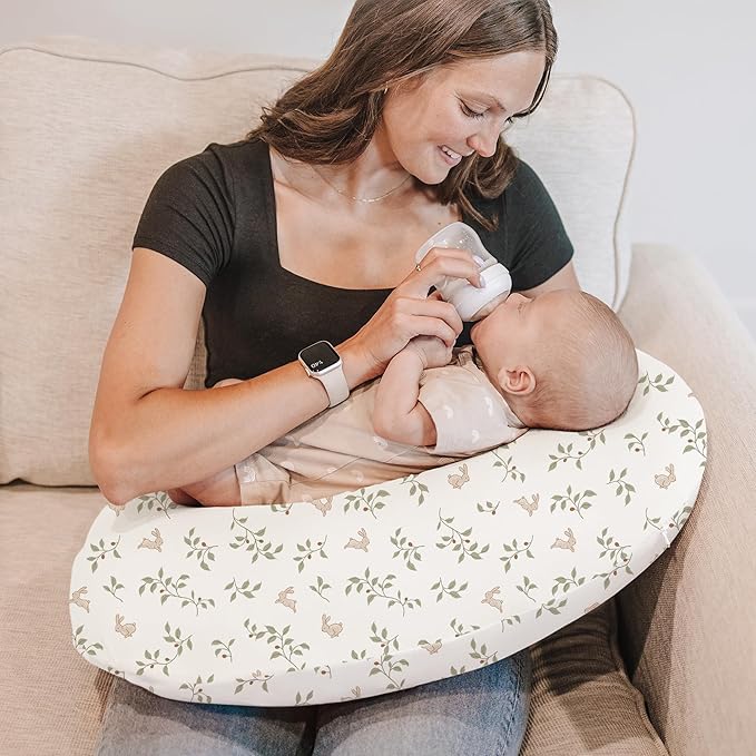 Konssy 2 Pack Nursing Pillow Covers, Stretchy and Soft Nursing Cover - Image 2