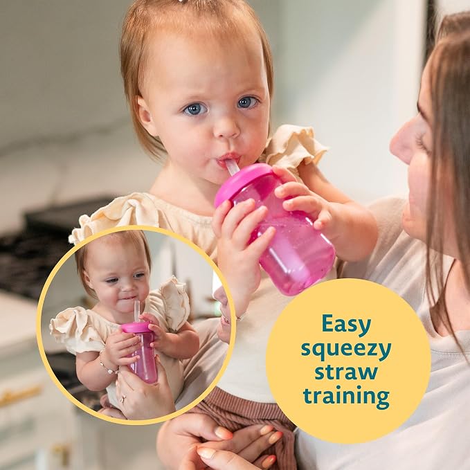 The First Years Squeeze & Sip Toddler Straw Cups - Image 2