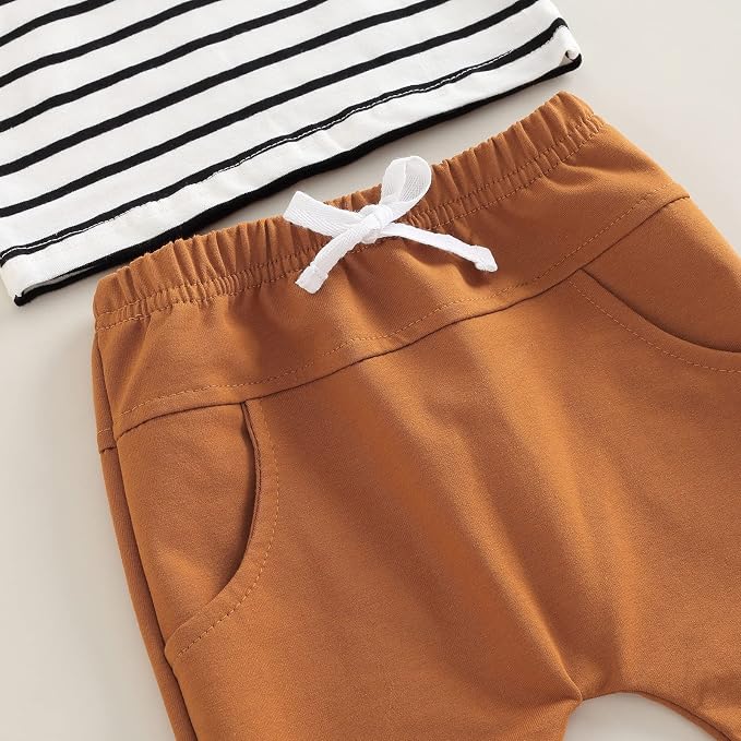 Toddler Baby Boy Clothes Solid Color Long Sleeve Crewneck Sweatshirt Top Casual - Image 5