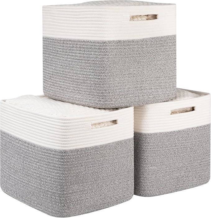 OIAHOMY 13 Kallax Inch Cube Storage Bins, Kallax Insert Storage Baskets by MasterofSpaceOptimization