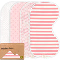 KeaBabies 4-Pack Baby Burp Cloths Baby Girl, Boy by KeaBabies