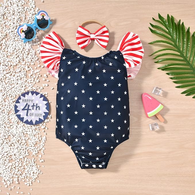 Toddler Girl Baby Ruffles Mermaid Fish Scale Swimsuit One Piece Swimwear - Image 8