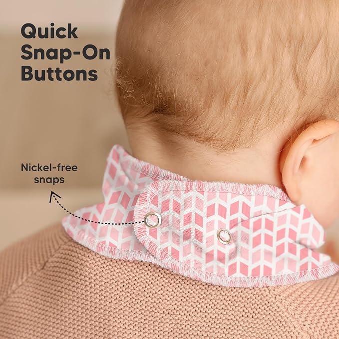 KeaBabies 8-Pack Organic Baby Bandana Bibs - Image 8