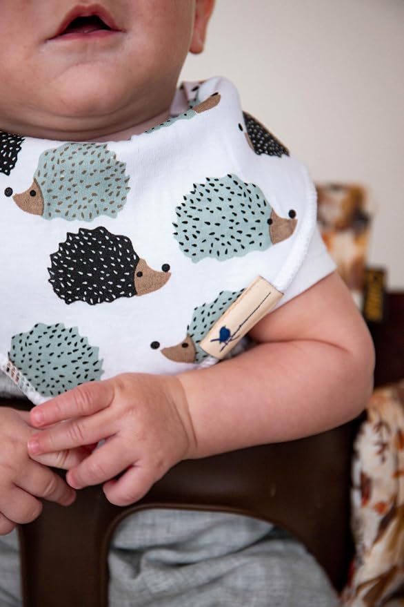 Blue Wren Magnetic Bandana Drool Bibs 5-pack - Image 4