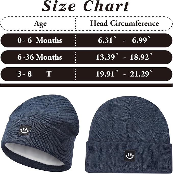 MaxNova 2 Pack Baby Beanie Fleece Lined Knit Toddler Hat - Image 6