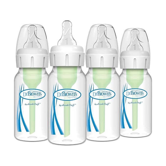 Dr. Brown's Natural Flow Anti-Colic Options+ Narrow Baby Bottle, 4 oz/120 mL by DrBrowns