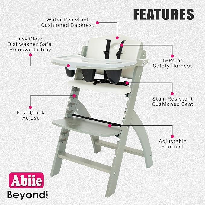 Abiie Beyond Junior Wooden High Chair - Image 2