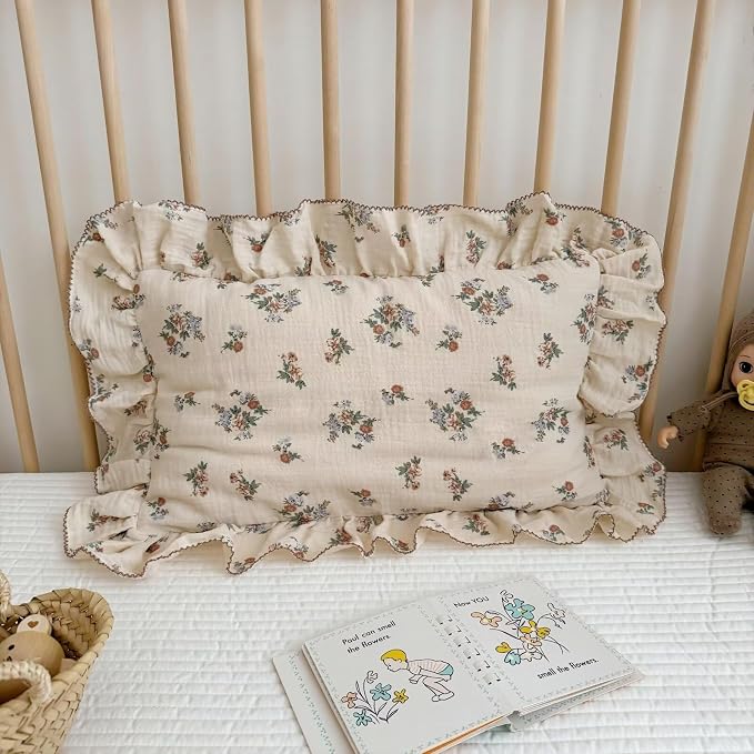 BuLuTu 2 Layers Muslin Toddler Pillowcases Fits - Image 8