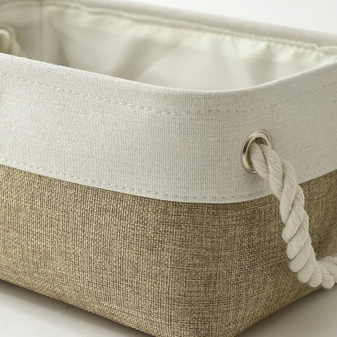 Small Storage Baskets for shelves, Fabric Storage Baskets for closet, - Image 7