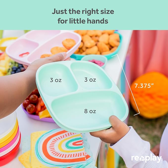 Re-Play Toddler Plates with Dividers - Image 4