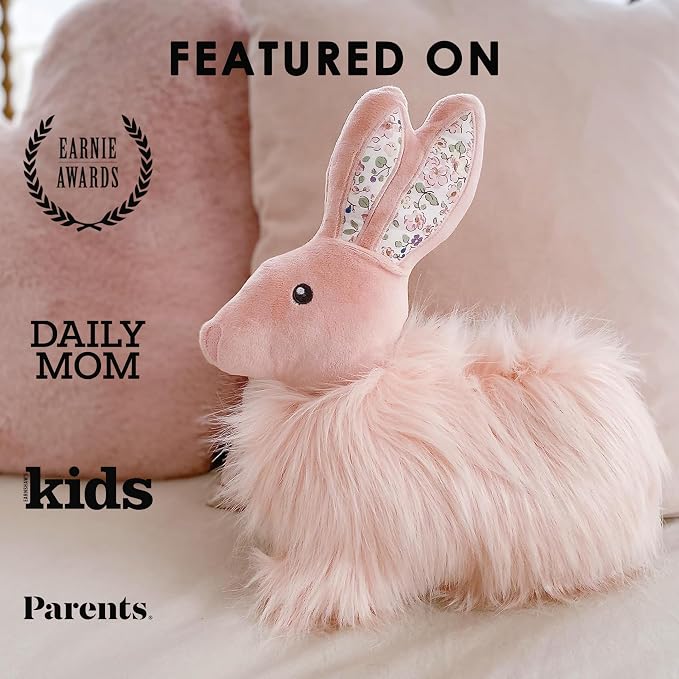 MON AMI Fluffy Bunny Décor Pillow, Soft & Cuddly Plush, Premium Throw Pillow - Image 5