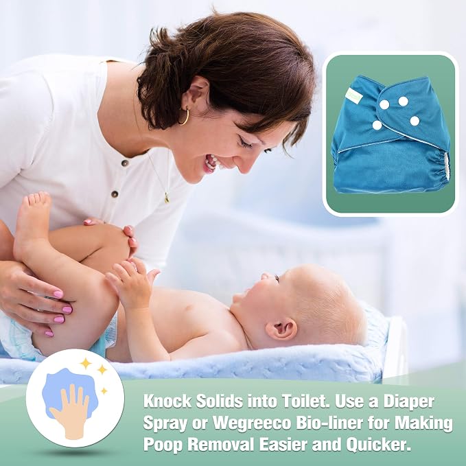 wegreeco Cloth Diapers 6 Pack - Image 5