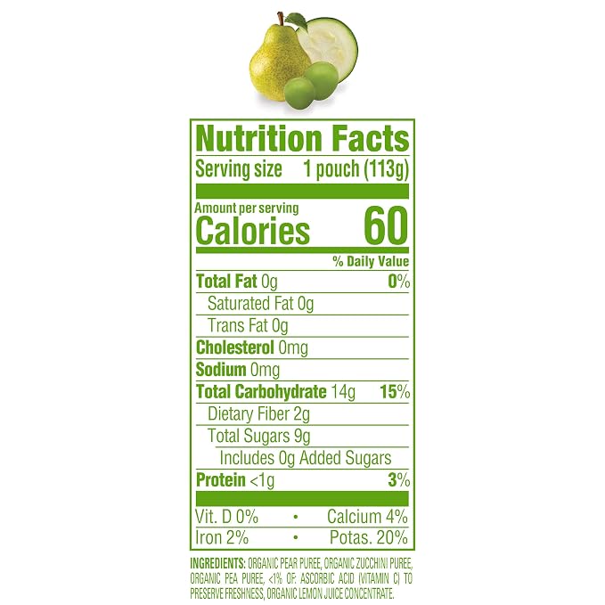 Happy Baby Organics Stage 2 Baby Food Pouches, Gluten Free, Vegan & Healthy - Image 3
