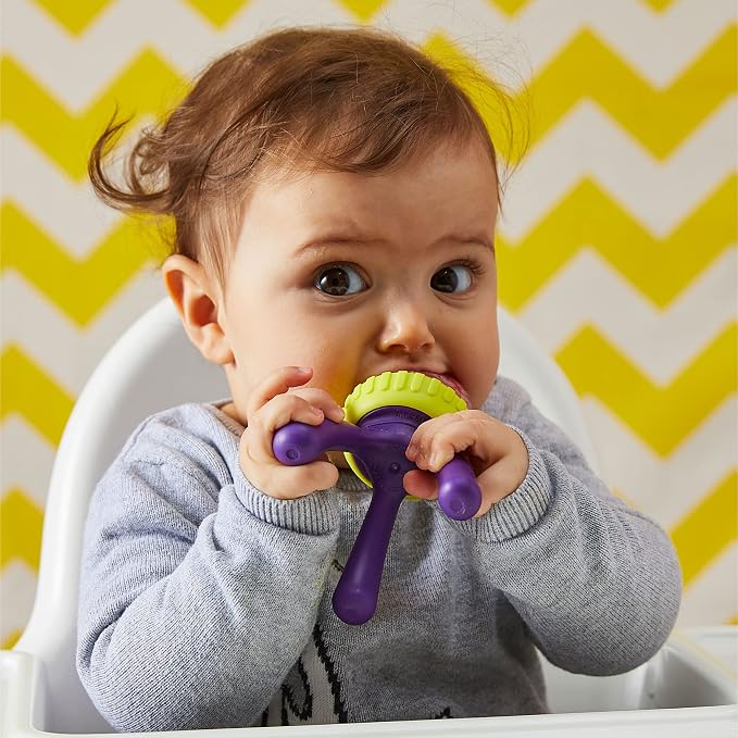 b.box Silicone Fresh Food Feeder | Ages 4 Months+ | Tripod Design Easy - Image 2