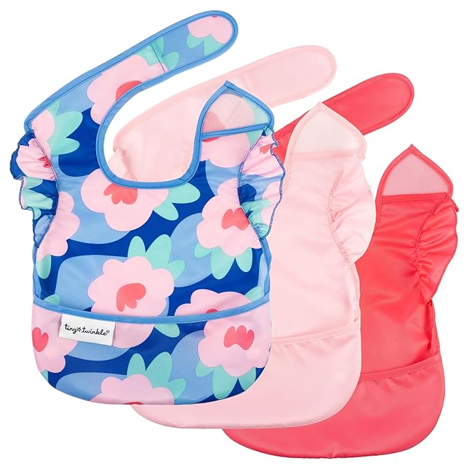 Tiny Twinkle Mess Proof Baby Bibs - Image 9