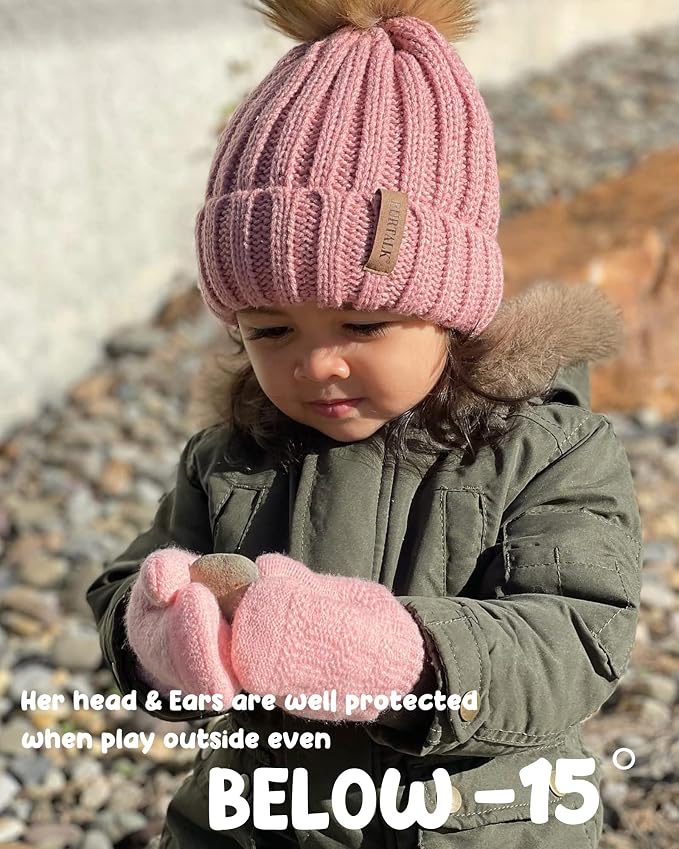 FURTALK Kids Winter Hat Toddler Knitted Beanie - Image 4