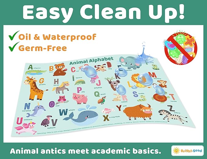 Disposable Placemats for Baby, Toddlers and Kids, 40 Disposable Baby Placemats - Image 3