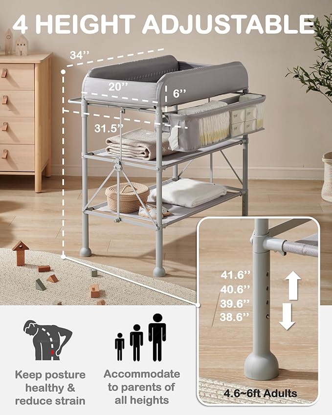 BEKA Diaper Changing Station, Portable Changing Table - Image 2