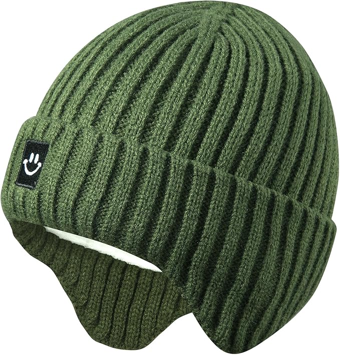 MaxNova Baby Winter Hat Toddler Beanie Hat Earflap Knit Cap by MaxNova